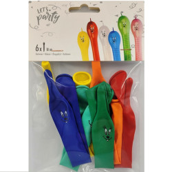 Kolorowe balony "Robaczki", 6 szt.