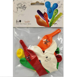 Kolorowe balony "Zwierzęta", 6 szt.