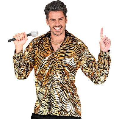 Groove into the 70's: Men's Disco Fever Shirt