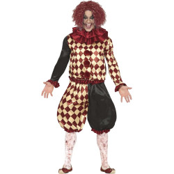 Horror Clown-Harlequin Costume for Men