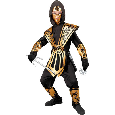 Ultimate Gold Ninja Warrior Costume for Boys