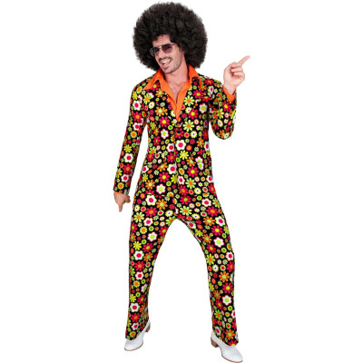 Groovy 60's Floral Suit: A Bold Fashion Statement for Men