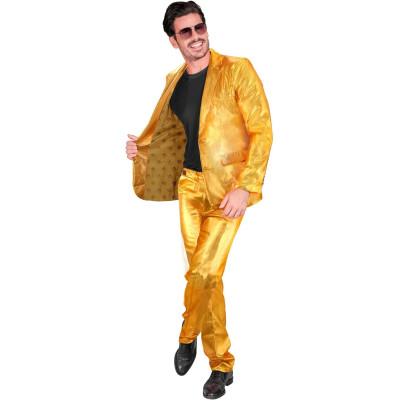 Shine Bright at Any Event with the Dazzling Mr. Gold Party Suit for Men!