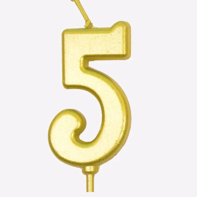 Świeczka numer 5 do tortu