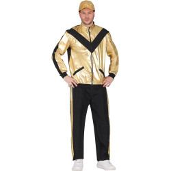 Metallic Gold Tracksuit Mens 80s Style