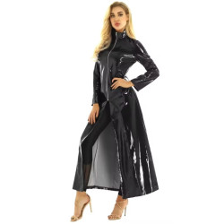Long black coat for women