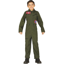 Green pilot costume for boys