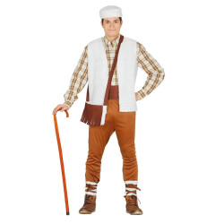 Shepherd Carnival Party Costume for Men Set Includes: headgear vest belt bag legwarmers