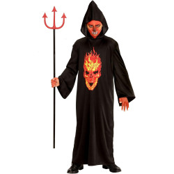 Fiery Skeleton Devil Costume for Kids: Unleash the Ultimate Halloween Look!