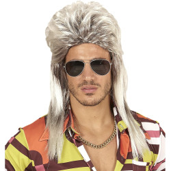 Stwórz styl retro z naszą blond peruką „Vokuhila”!