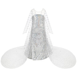 Czarująca biała sukienka księżniczki dla małych dziewczynek