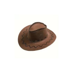 Unleash Your Inner Cowboy with Our Stylish Brown Carnival Hat for Adults!