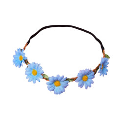 Enchanting Blue Floral Headband: A Blooming Accessory for Every Occasion