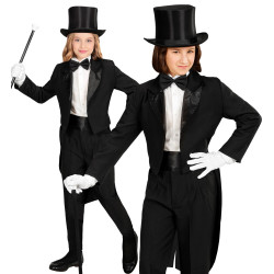 Children's Black Tuxedo with Satin Bowtie