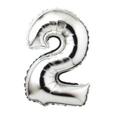 Balon foliowy z cyfrą 2
