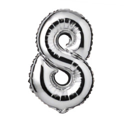 Balon foliowy z numerem 8