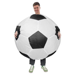Inflatable soccer ball costume for adults