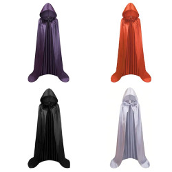 Karnawałowy płaszcz z kapturem