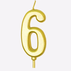 Świeczka numer 6 do tortu