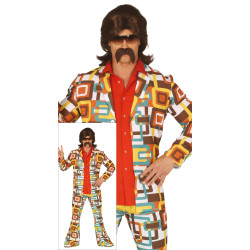 Stylowy garnitur męski w stylu lat 70.