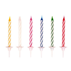 Spiralne świeczki urodzinowe