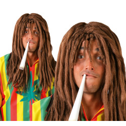 "Rasta" Dark Brown Wig