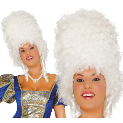 Baroque Style White Wig for Women